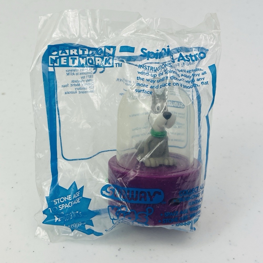 1998 Subway Kids Meal Toy Cartoon Network Jetsons‎ Spinning Astro Figure
